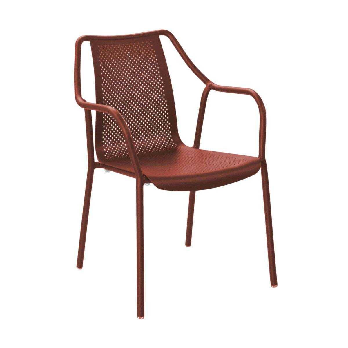 Proloisirs - Fauteuil de jardin empilable en aluminium Bari - Image 1