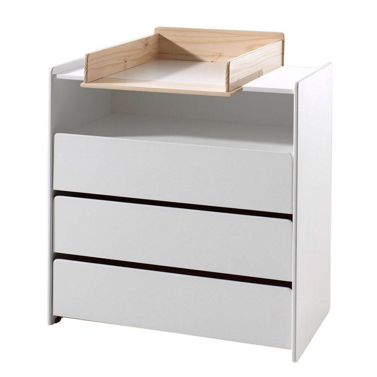 Pack - Commode & Plan à Langer "Kiddy" 90cm Blanc - Image 1