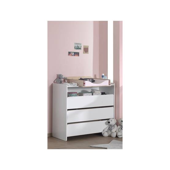 Pack - Commode & Plan à Langer "Kiddy" 90cm Blanc - Image 4