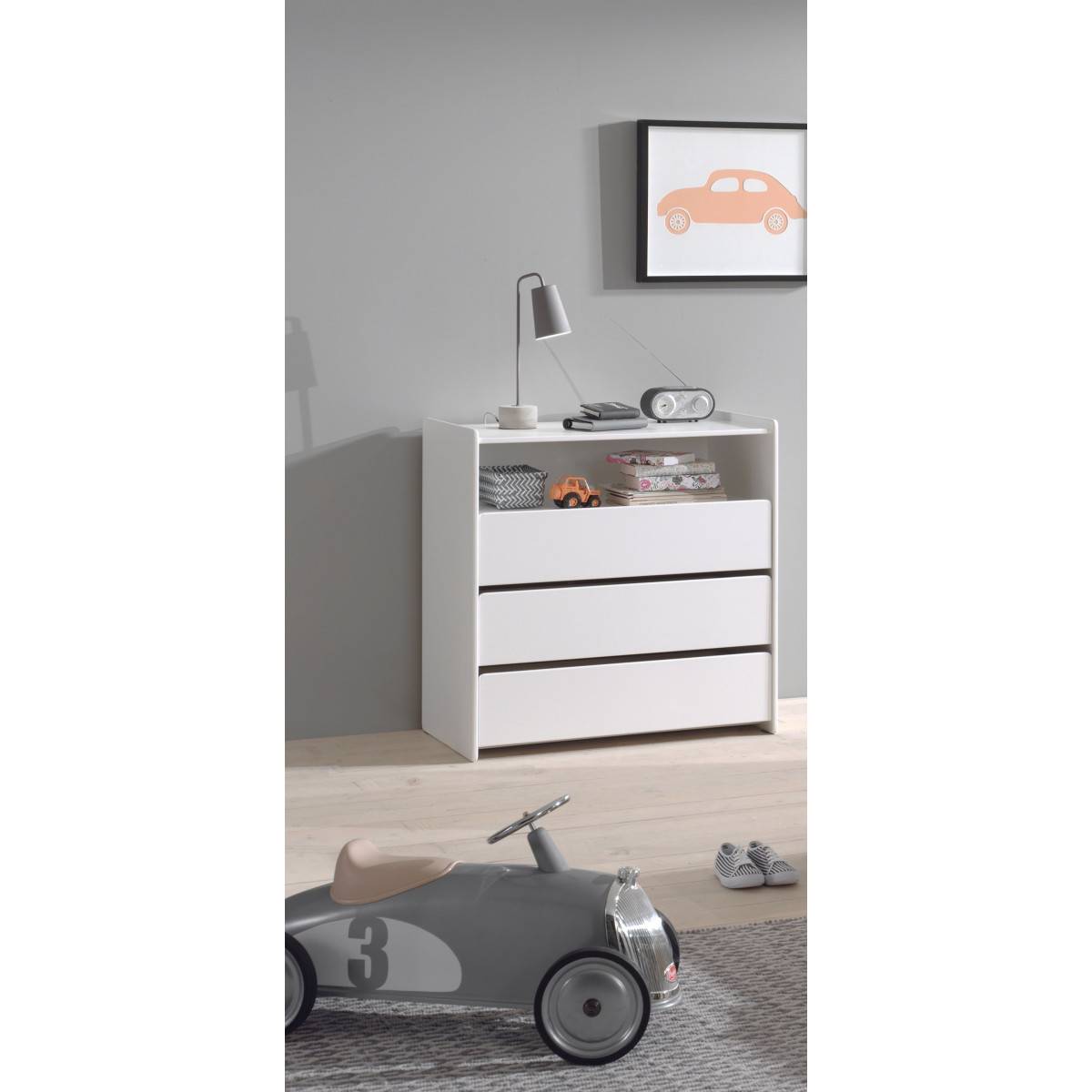 Pack - Commode & Plan à Langer "Kiddy" 90cm Blanc - Image 6