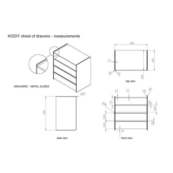 Pack - Commode & Plan à Langer "Kiddy" 90cm Blanc - Image 7