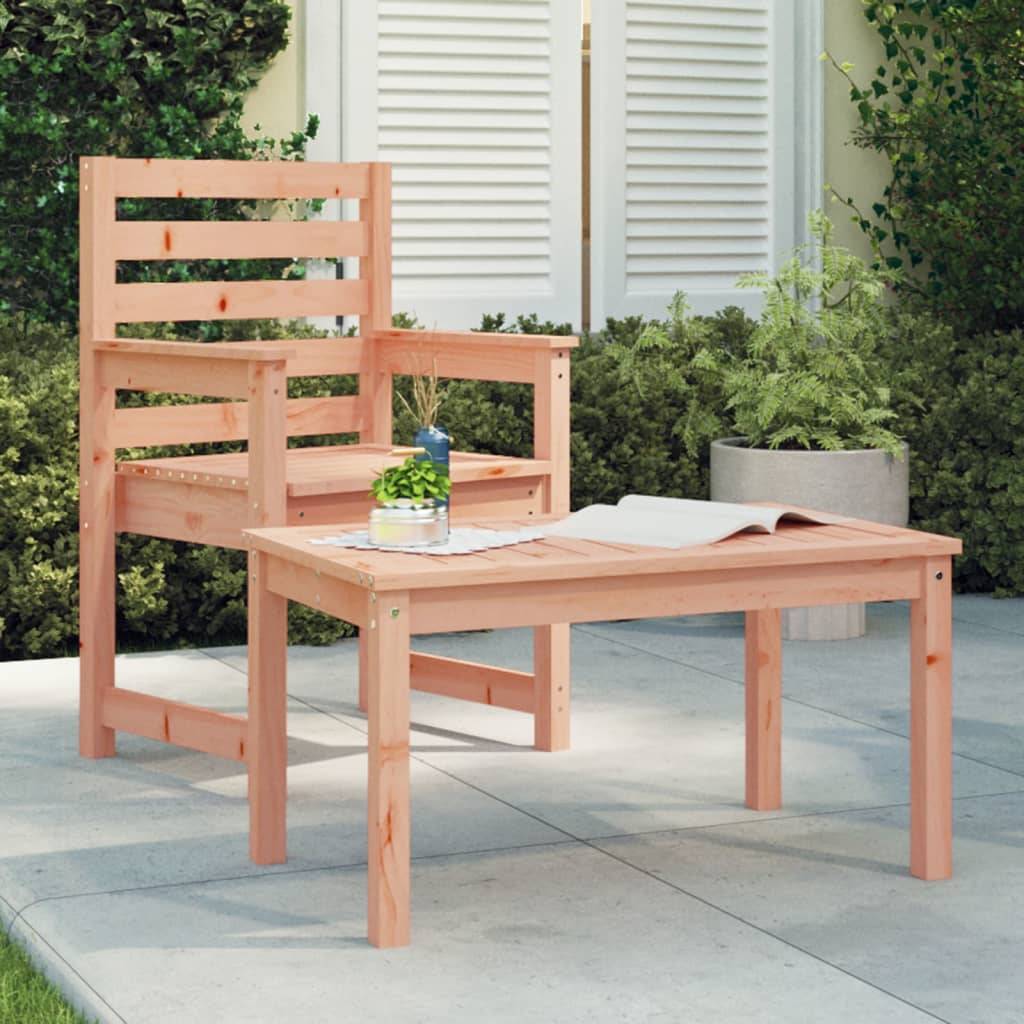 PANGIVO - Table de jardin bois massif douglas 82,5 x 50,5 x 45 cm, Poids :6.35kg - PANGIVO - Image 1