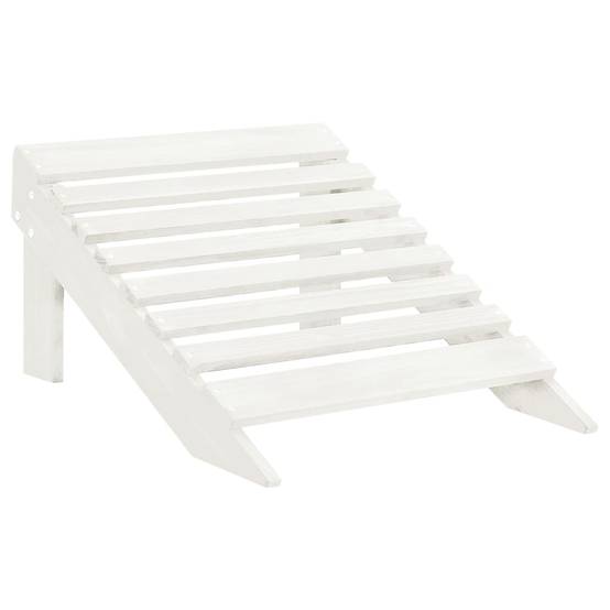 ComfortXL - Fauteuil Adirondack avec Repose-pieds et Table Bois de Sapin Blanc – ComfortXL Outdoor Living - Image 3