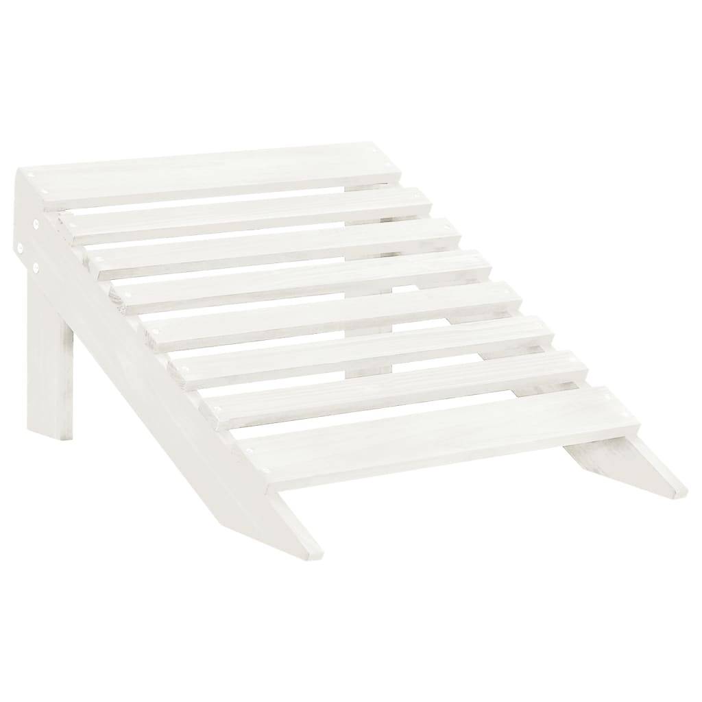 ComfortXL - Fauteuil Adirondack avec Repose-pieds et Table Bois de Sapin Blanc – ComfortXL Outdoor Living - Image 3