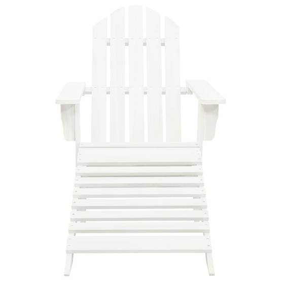 ComfortXL - Fauteuil Adirondack avec Repose-pieds et Table Bois de Sapin Blanc – ComfortXL Outdoor Living - Image 6