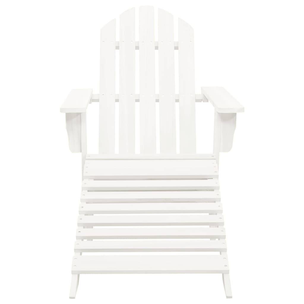 ComfortXL - Fauteuil Adirondack avec Repose-pieds et Table Bois de Sapin Blanc – ComfortXL Outdoor Living - Image 6