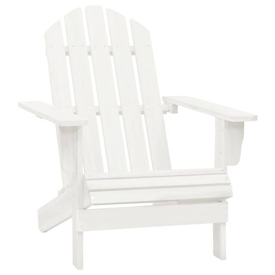 ComfortXL - Fauteuil Adirondack avec Repose-pieds et Table Bois de Sapin Blanc – ComfortXL Outdoor Living - Image 8
