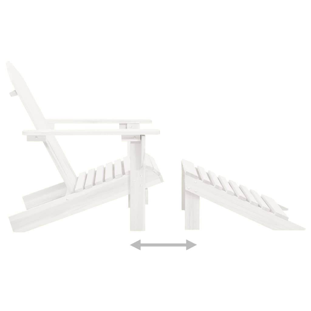 ComfortXL - Fauteuil Adirondack avec Repose-pieds et Table Bois de Sapin Blanc – ComfortXL Outdoor Living - Image 7