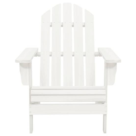 ComfortXL - Fauteuil Adirondack avec Repose-pieds et Table Bois de Sapin Blanc – ComfortXL Outdoor Living - Image 9