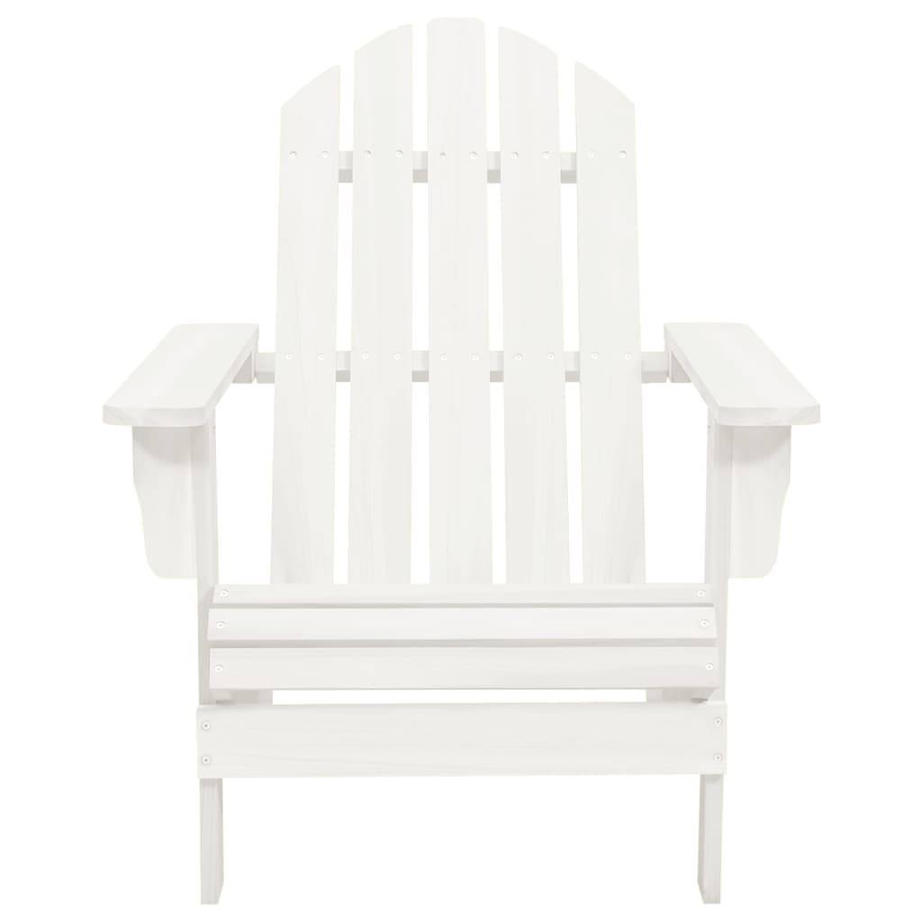 ComfortXL - Fauteuil Adirondack avec Repose-pieds et Table Bois de Sapin Blanc – ComfortXL Outdoor Living - Image 9