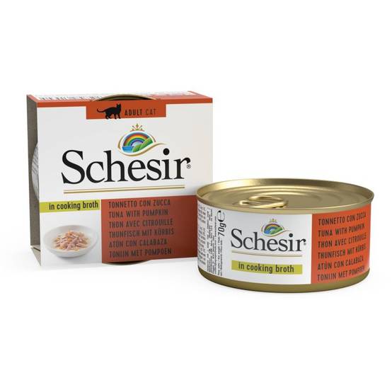 Schesir - Bouillon thon/citrouille chat (boite 70g) - SCHESIR 70 g - Image 2