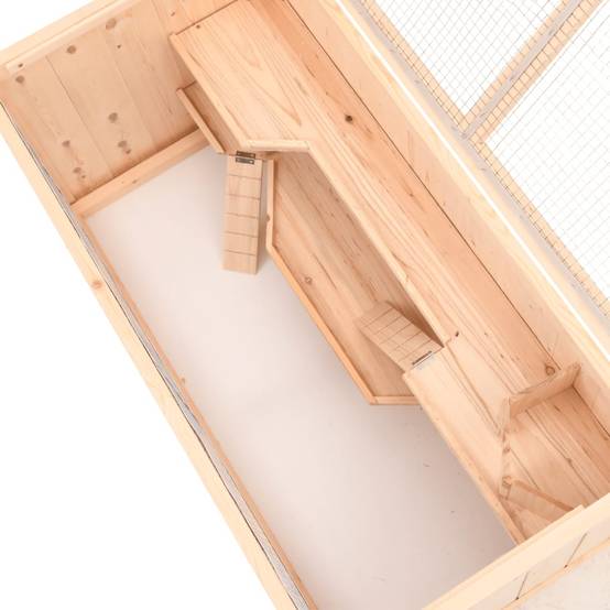 Cage à hamster - Cage pour hamsters 89,5x45x45 cm bois massif de sapin - Image 7