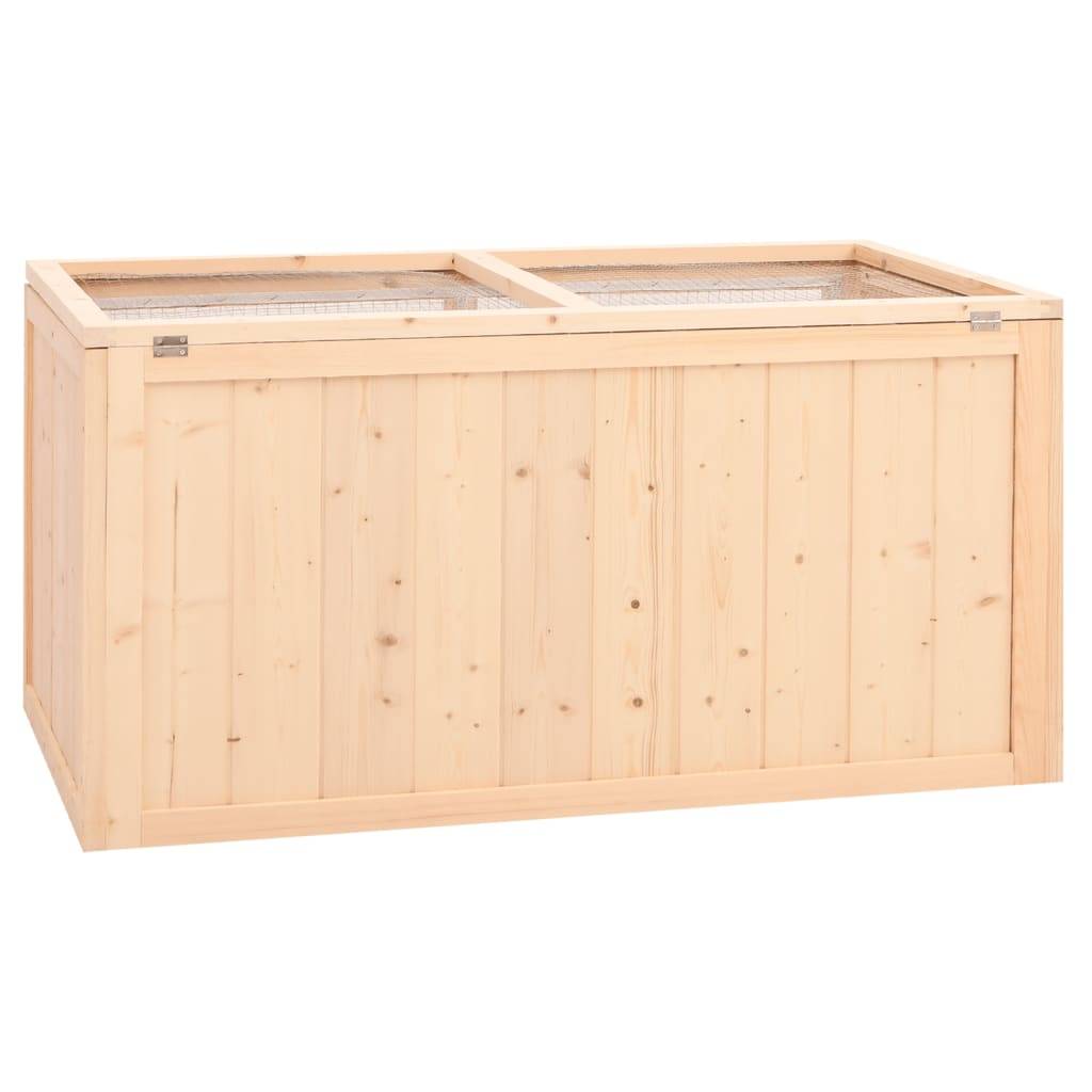 Cage à hamster - Cage pour hamsters 89,5x45x45 cm bois massif de sapin - Image 6