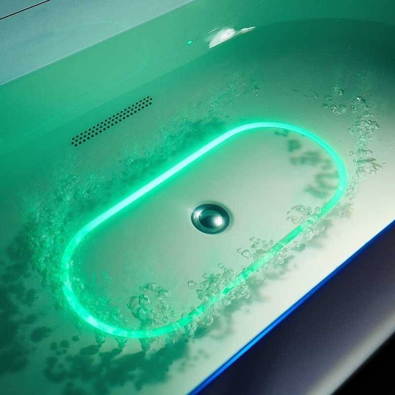 Baignoire balneo NEO BLACK 1 place ARCHIPEL® 180x86 - Image 9