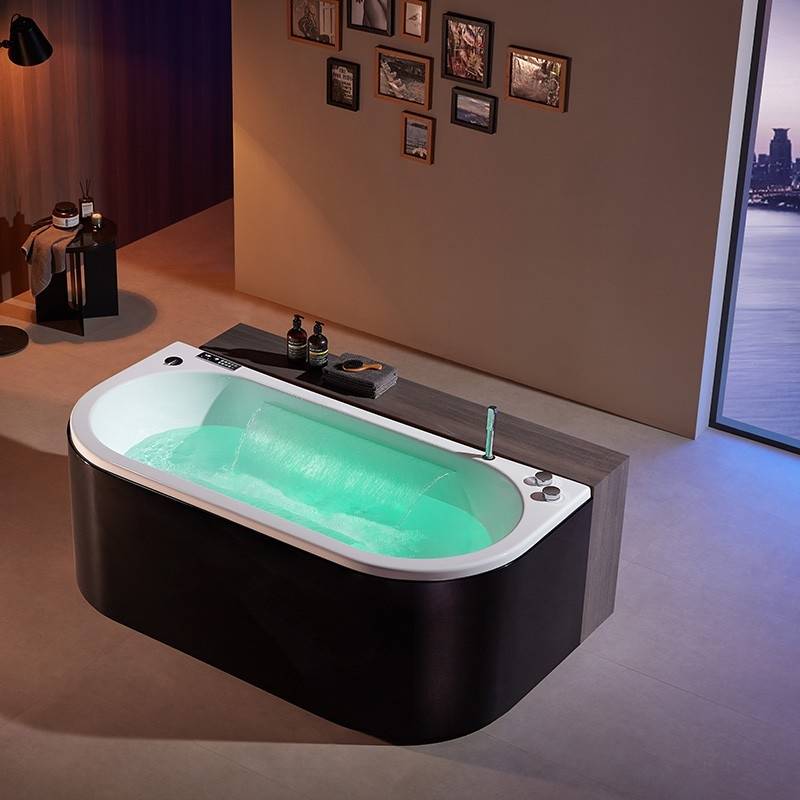 Baignoire balneo NEO BLACK 1 place ARCHIPEL® 180x86 - Image 1