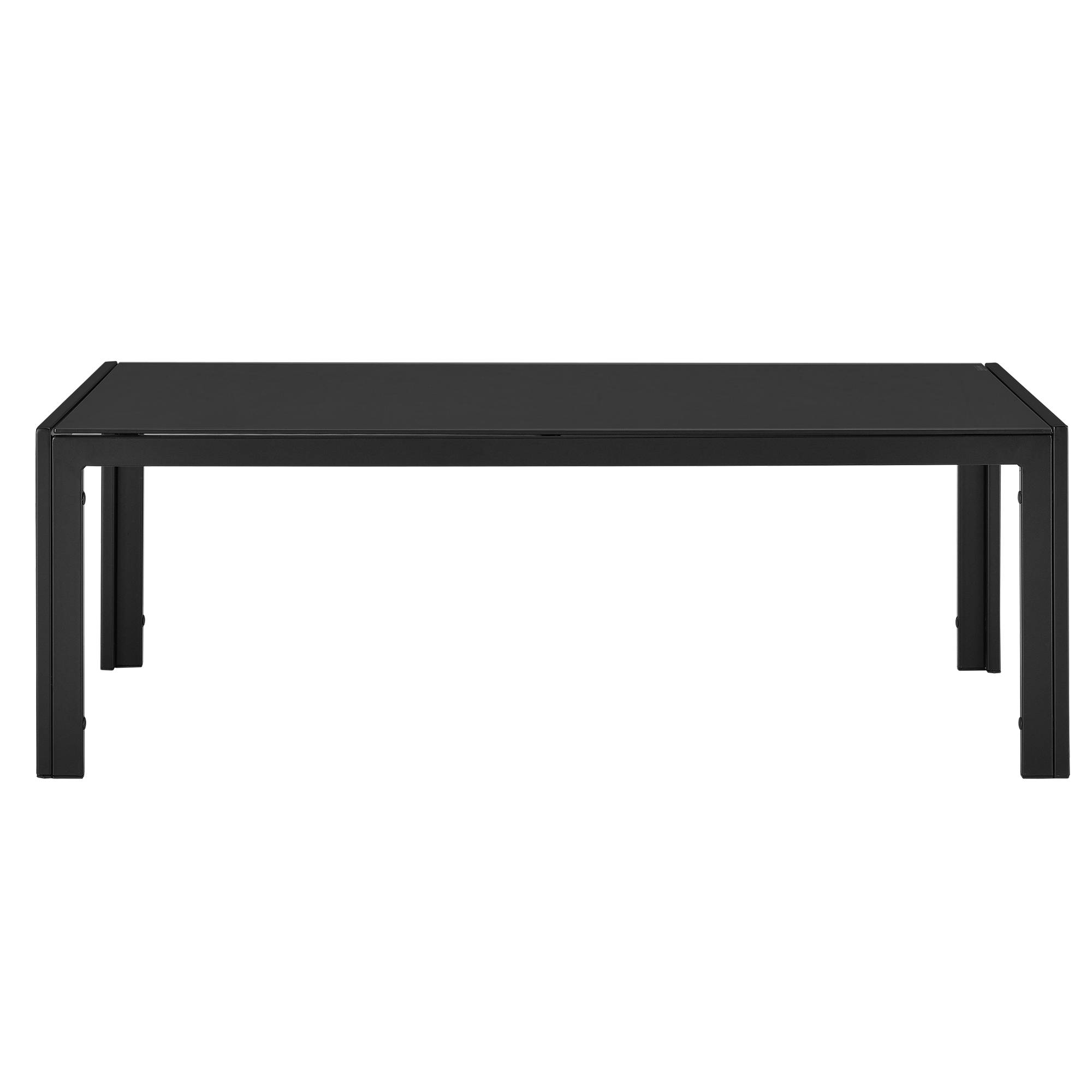Casa.Pro - Table Basse Extérieure En Verre 100 X 50 X 35 Cm Noir casa.pro - Image 2