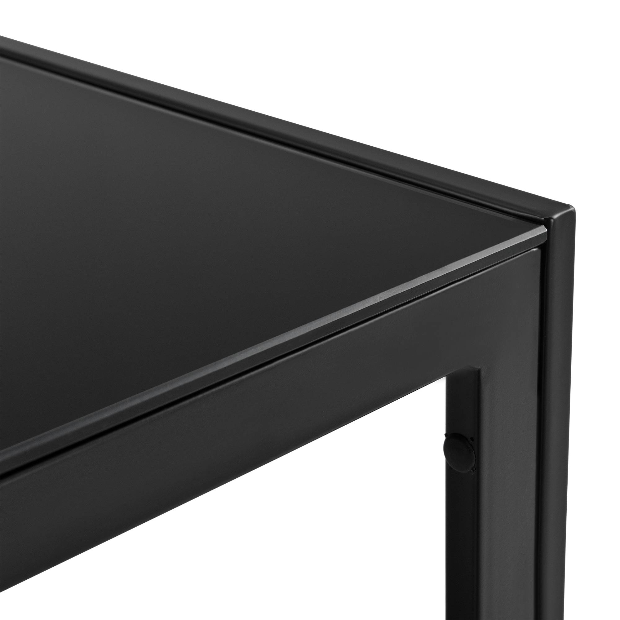 Casa.Pro - Table Basse Extérieure En Verre 100 X 50 X 35 Cm Noir casa.pro - Image 4