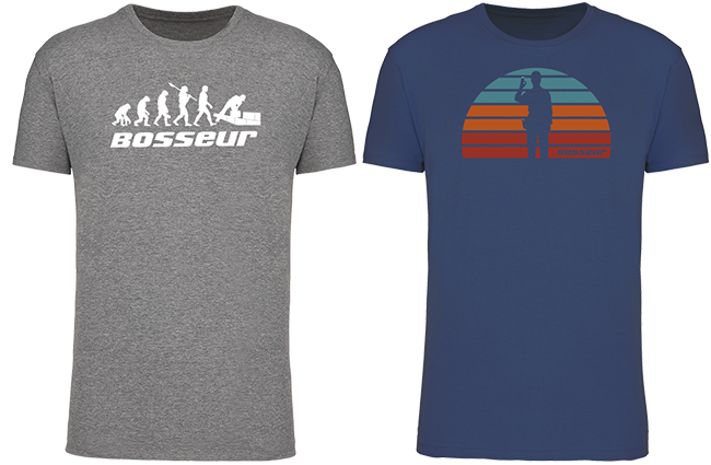 Lot de 2 t-shirt de travail BOSSEUR Evo Greige - 12231-002