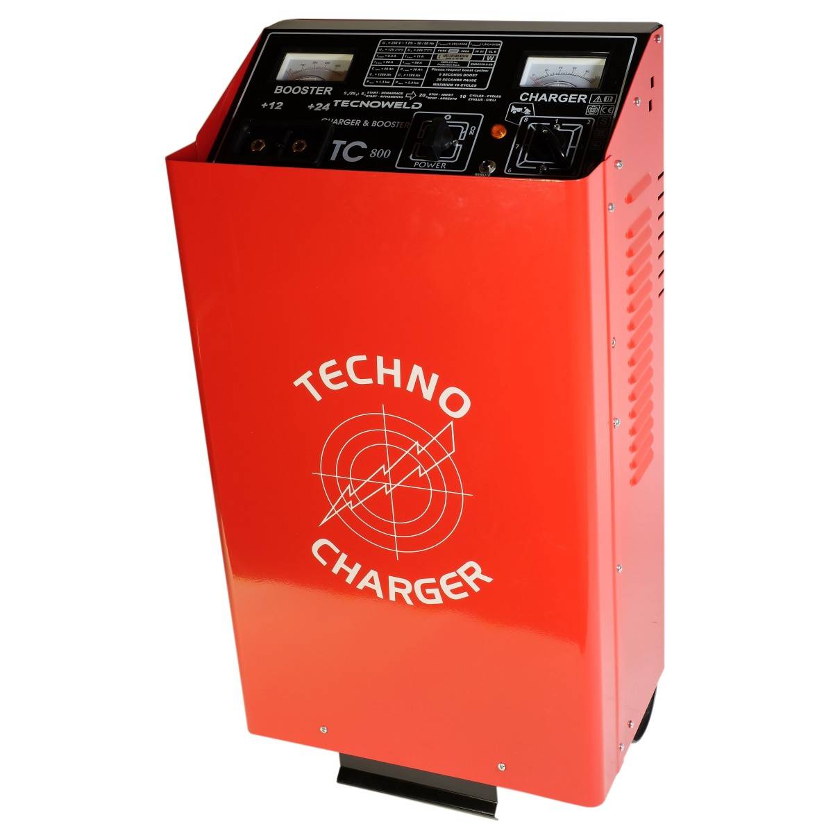 Chargeur démarreur de batterie 1380 Ah-12-24V Charge 120A auto poids lourds TEC800 sur roues Tecnoweld - Image 6