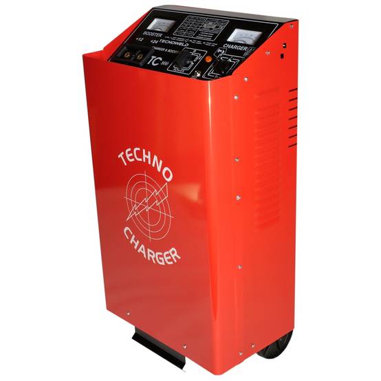 Chargeur démarreur de batterie 1380 Ah-12-24V Charge 120A auto poids lourds TEC800 sur roues Tecnoweld - Image 1