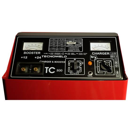 Chargeur démarreur de batterie 1380 Ah-12-24V Charge 120A auto poids lourds TEC800 sur roues Tecnoweld - Image 4