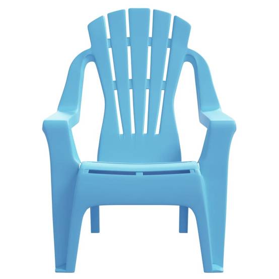 Lot de 2 Chaises de jardin pour enfants - Chaises d'extérieur - Fauteuils d'extérieur bleu 37x34x44 cm PP - MEUBLE PRO - Image 4
