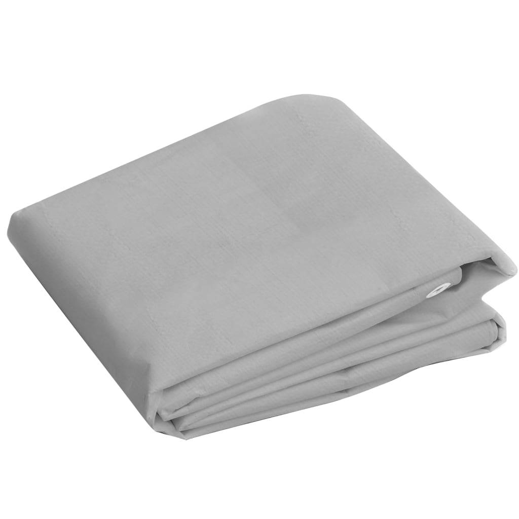 ComfortXL - Toile de Protection Épaisse 260g/m² PEHD Imperméable pour Bois et Toiture Gris 4x6 m – ComfortXL Outdoor Living - Image 3