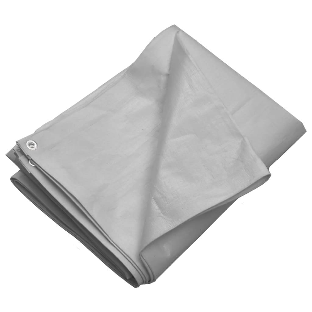 ComfortXL - Toile de Protection Épaisse 260g/m² PEHD Imperméable pour Bois et Toiture Gris 4x6 m – ComfortXL Outdoor Living - Image 2