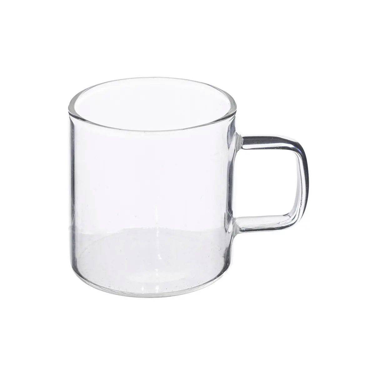 Lot de 6 Tasses à Café en Verre "Mia" 10cl Transparent - Image 2