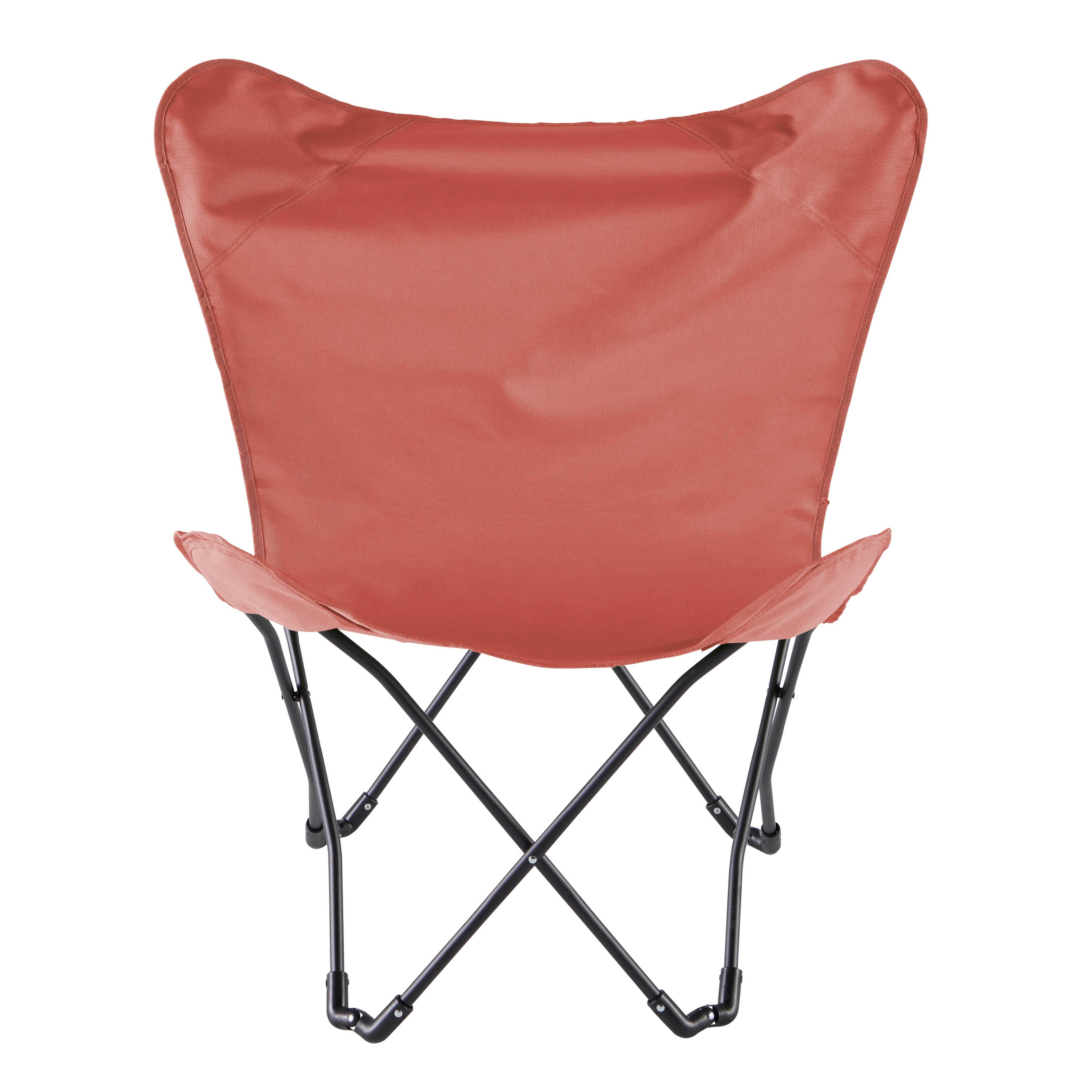 Oviala - Lot de 2 fauteuils papillon pliables terracotta Mariposa - Oviala - Image 4