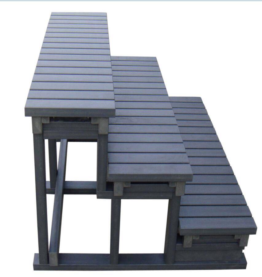 Water Clip - Escalier composite grey 3 marches - H 73,5 X L 86 l 126,5 cm Water Clip - Image 2