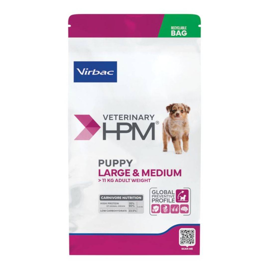 Croquettes Virbac HPM Baby Large & Medium pour chiot Sac 7 kg - Image 1