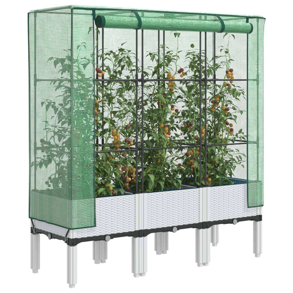 Prolenta Premium - Jardinière polypropylène blanc 120 x 40 x 44 cm - Prolenta premium p355.3 - Image 2