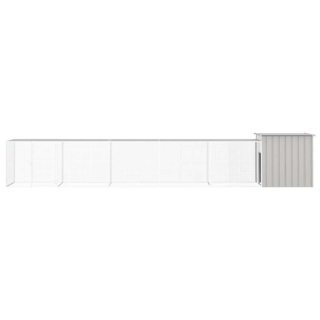 Vidaxl - Cage pour poules Gris 600x91x100 cm Acier galvanisé vidaXL 3106463 - Image 6