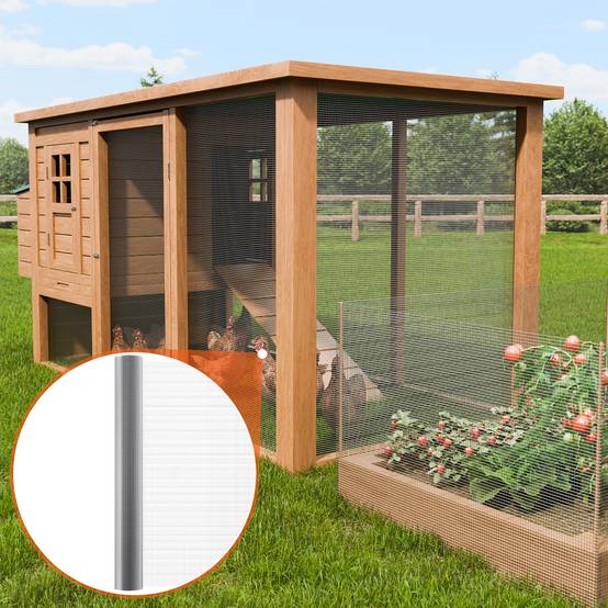 Vevor - VEVOR Grillage soudé galvanisé 1220mmx1524 cm, maille 6,35mm, calibre 23, clôture jardin, cages lapins. - Image 8