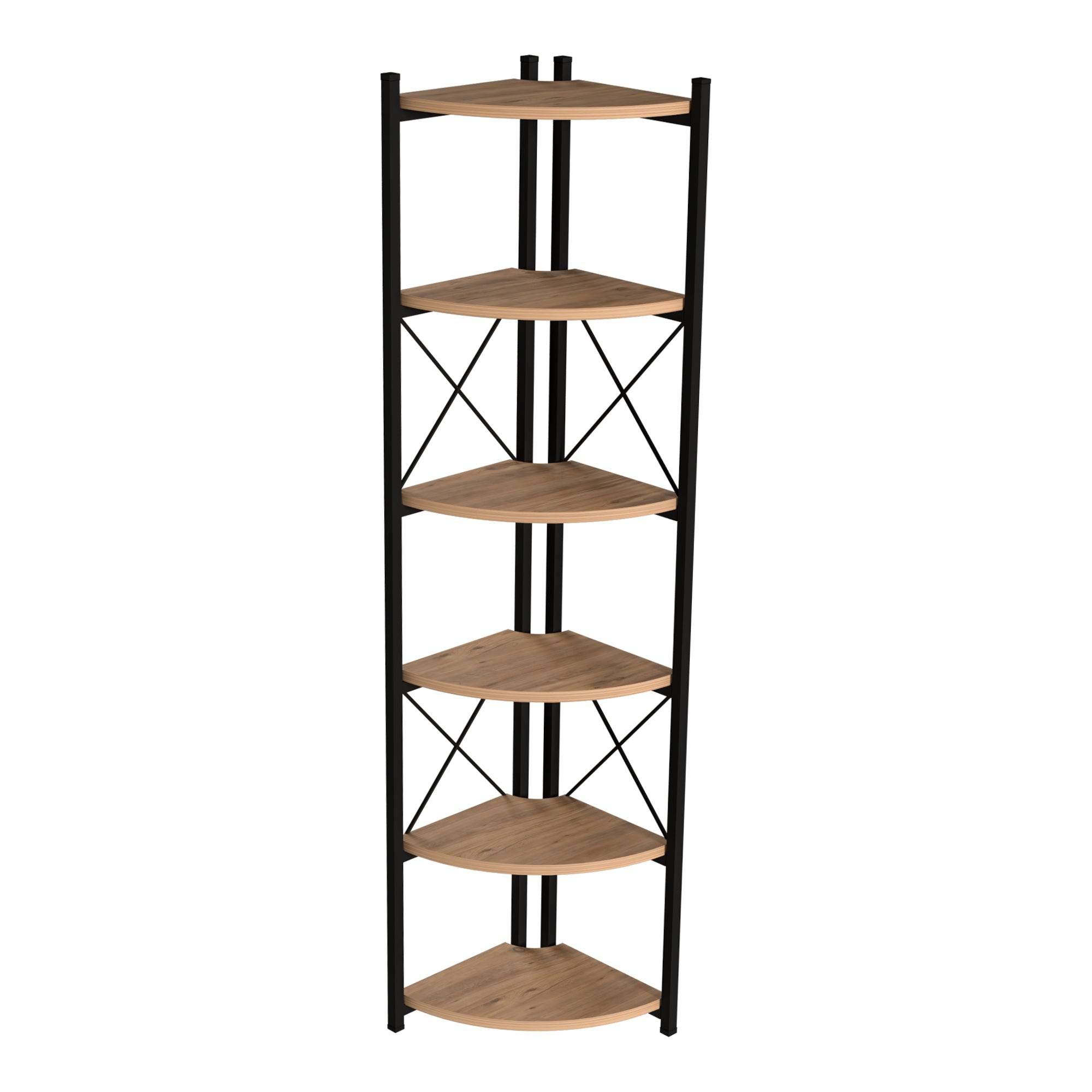 Étagère à plantes 6 niveaux 160 x 30 x 30 cm effet bois noir - Image 3