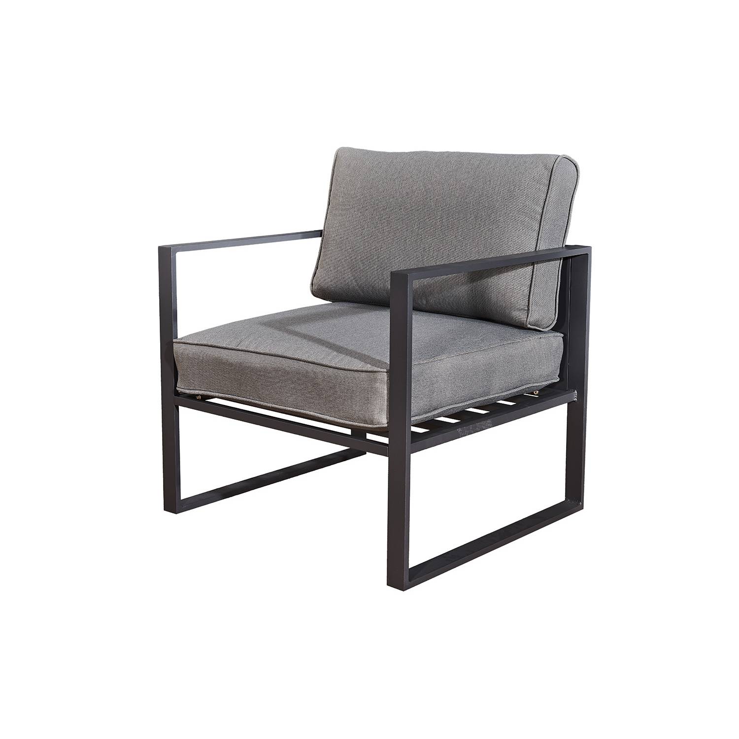 Salon de jardin en aluminium Gris MEMPHIS - Image 7