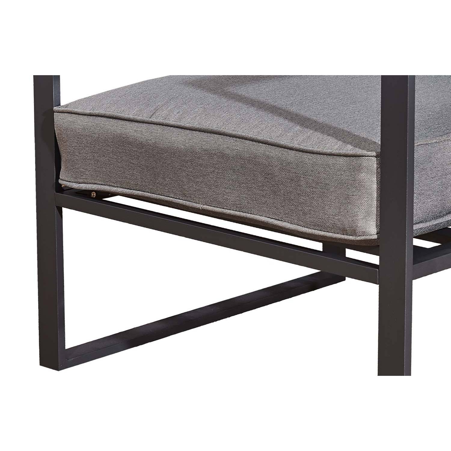 Salon de jardin en aluminium Gris MEMPHIS - Image 6