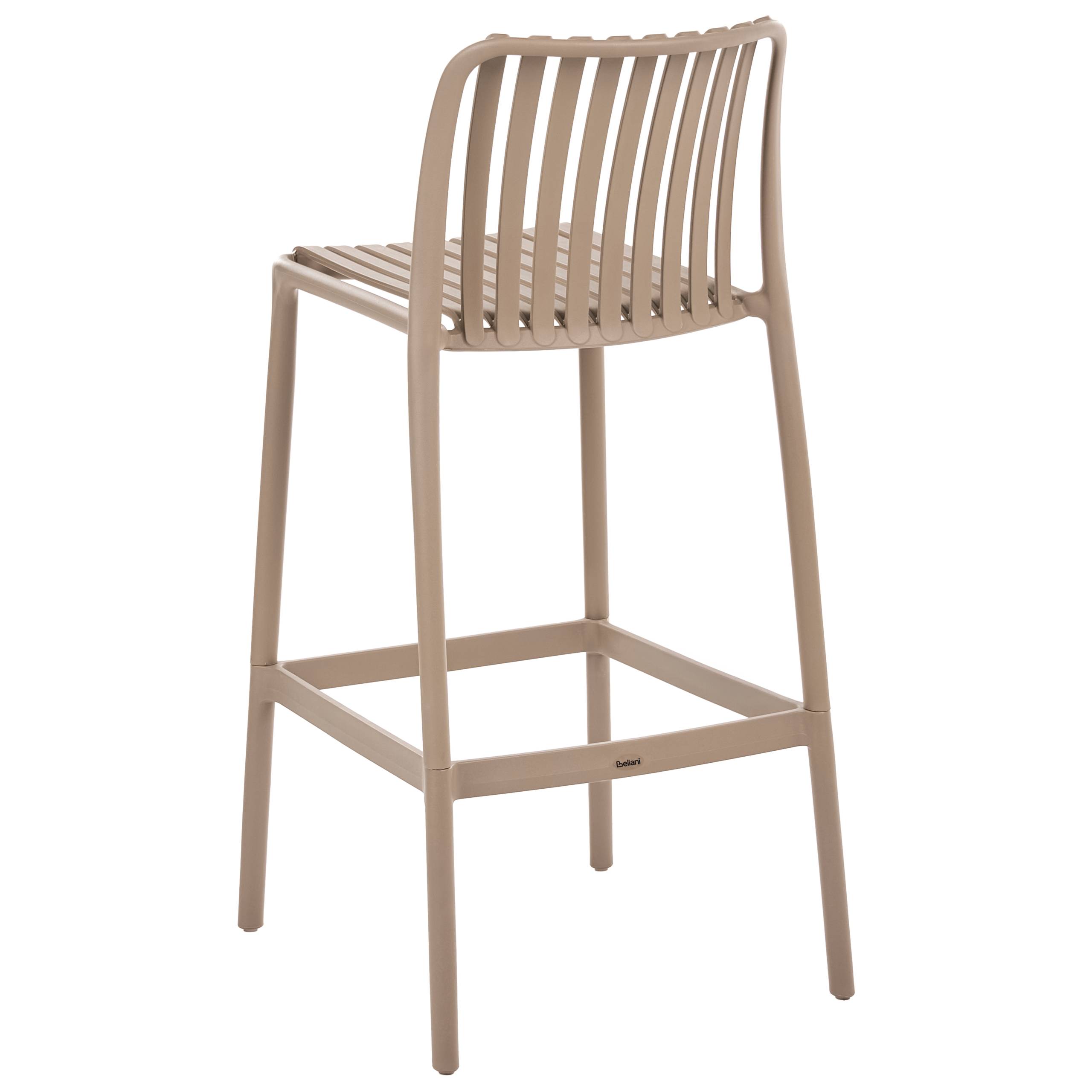 Beliani - Tabouret de bar Polypropylène Marron clair ARICCIA - 49x53x104- Beliani - Image 5