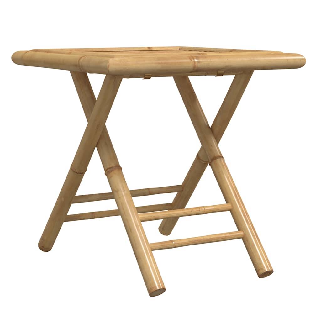 Vidaxl - Ensemble de bistro pliante 3 pcs-Salons de jardin et coussins blanc crème bambou 480700 - Image 8