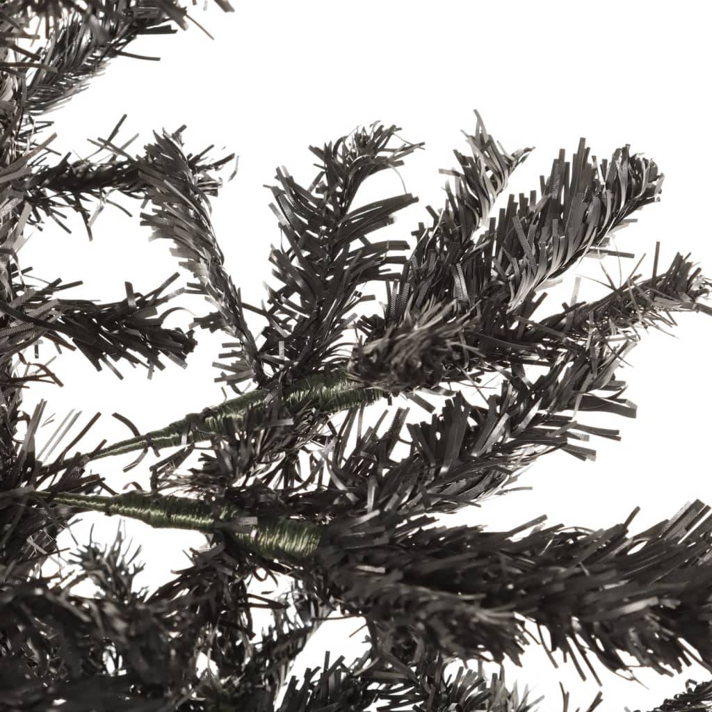 Sapin de Noël - Arbre de Noël étroit Noir 180 cm - Image 4