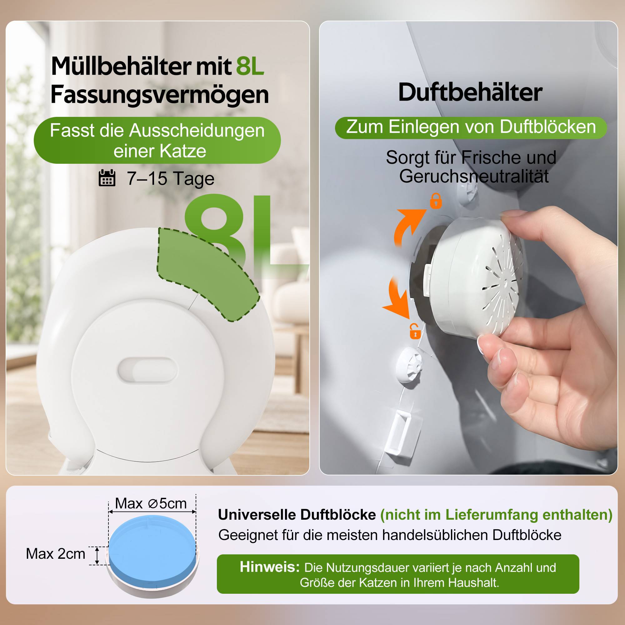 ComfortXL - Maison de toilette connectée ABS chats nettoyage automatique 68L blanc - ComfortXL Outdoor Living - Image 8