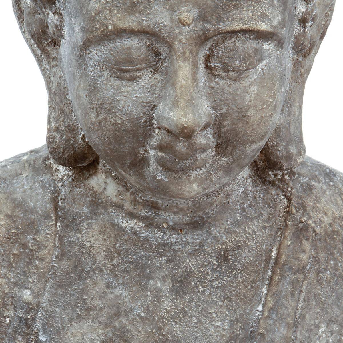 Statue décorative Bouddha assis en ciment H 46 cm - Image 3