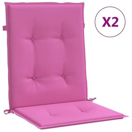 PANGIVO - Coussins de chaise à dossier bas polyester rose 100 x 50 x 4 cm, poids:1.1kg - PANGIVO - Image 2