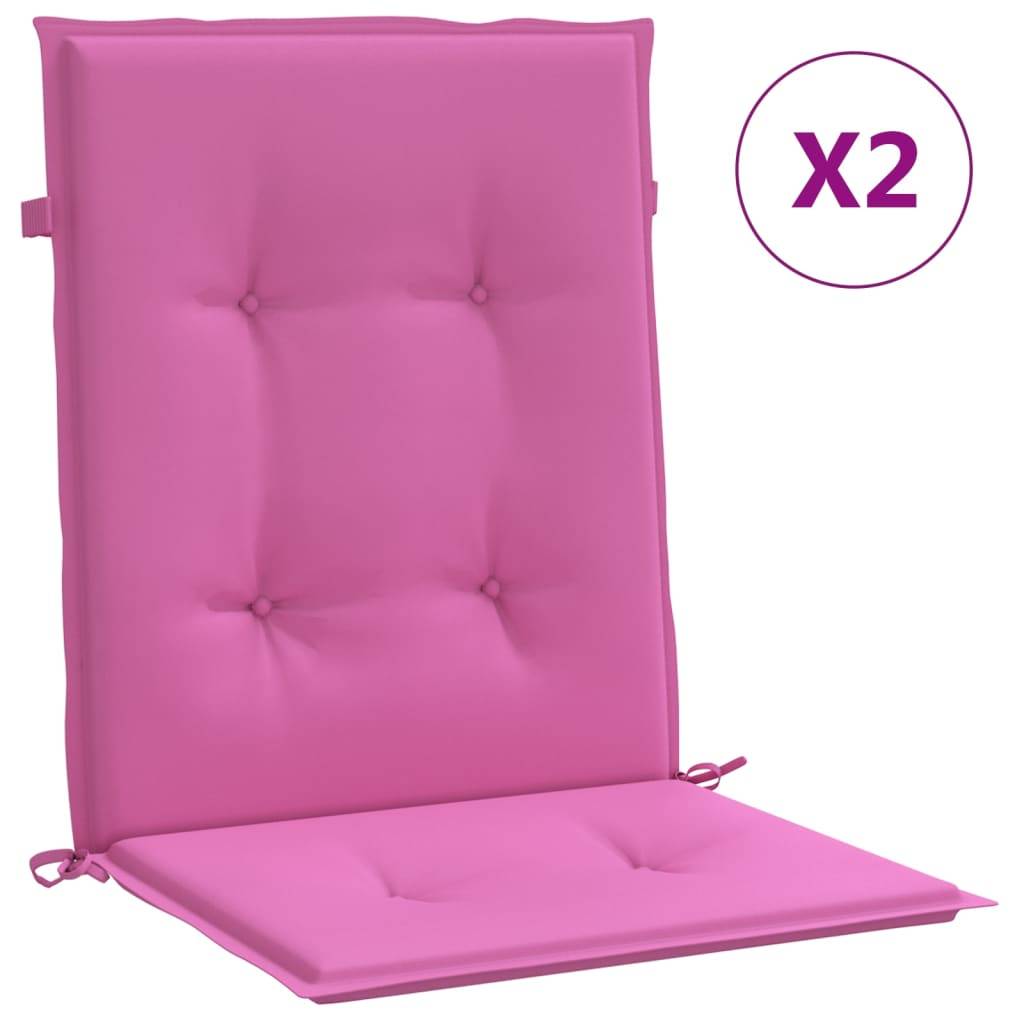 PANGIVO - Coussins de chaise à dossier bas polyester rose 100 x 50 x 4 cm, poids:1.1kg - PANGIVO - Image 2