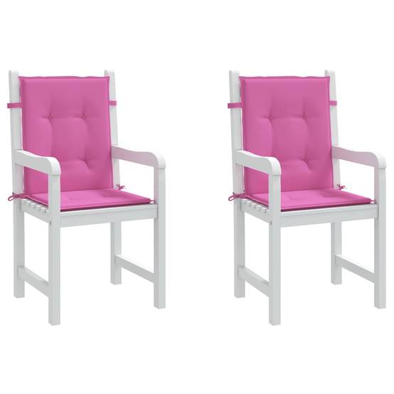 PANGIVO - Coussins de chaise à dossier bas polyester rose 100 x 50 x 4 cm, poids:1.1kg - PANGIVO - Image 4