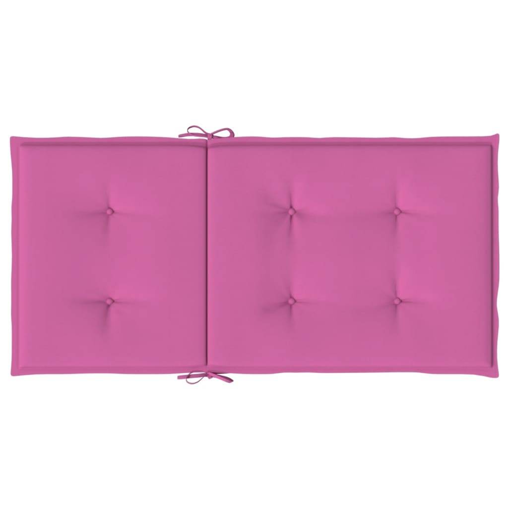 PANGIVO - Coussins de chaise à dossier bas polyester rose 100 x 50 x 4 cm, poids:1.1kg - PANGIVO - Image 7