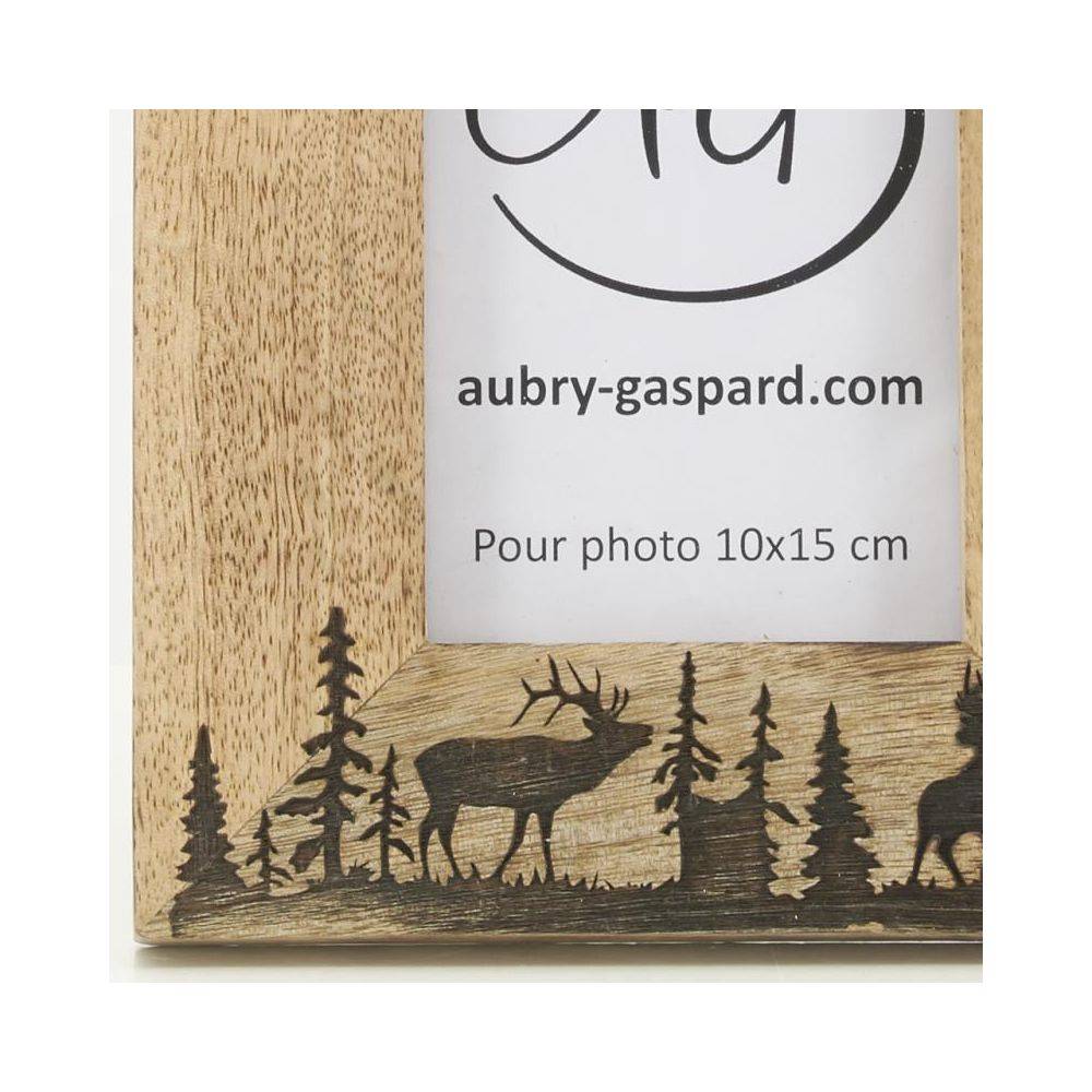 Aubry Gaspard - Cadre photo en manguier Cerf Photo 10 x 15 - Image 4