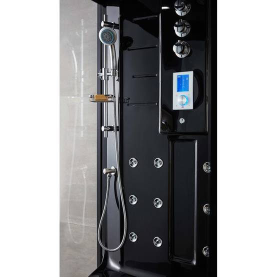 Combi Sauna Douche Hammam Boreal® SH220-D Black Edition - droite - Image 5
