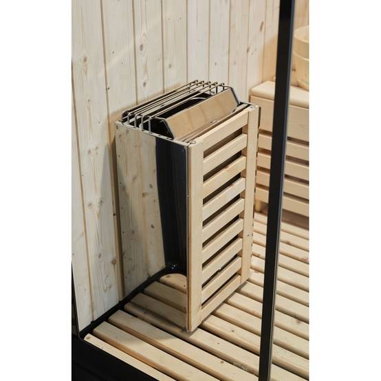 Combi Sauna Douche Hammam Boreal® SH220-D Black Edition - droite - Image 9